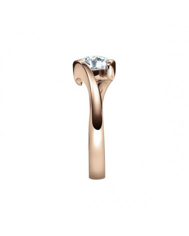 Deneb 0,08 | Oro rosa - ANILLOS DE COMPROMISO EN ORO ROSA - Original anillo de compromiso para ella de oro rosa con un diamante