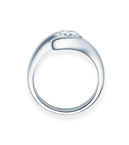 Deneb 0,30 | Oro blanco o Platino - Engagement rings - Anillo de compromiso redondo en platino u oro blanco