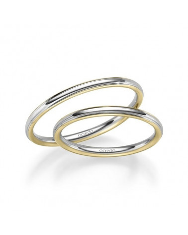 Anillos de boda finos en oro blanco y oro amarillo - Alianzas de boda - 


