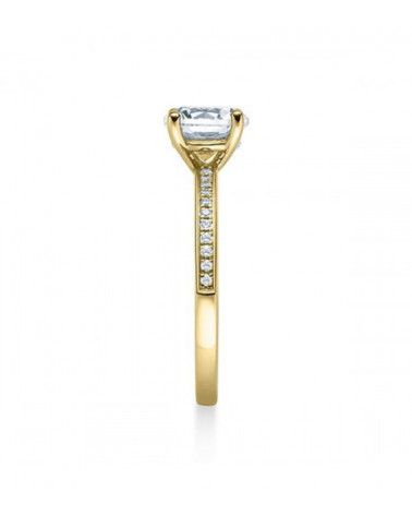 Antares 0,20 | Oro amarillo - ANILLO DE COMPROMISO EN ORO - Fino y elegante anillo de compromiso de oro de 18K con diamantes