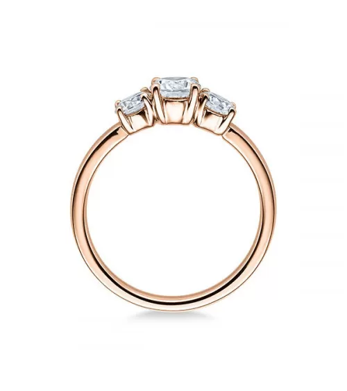 Zaniah 0,11 | Oro rosa - ANILLOS DE COMPROMISO EN ORO ROSA - 