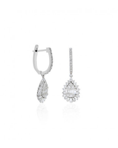 Pendientes Selene 1,55 | Diamantes - Joyeria - Pendientes de oro blanco con diamantes