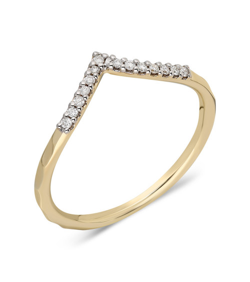 Anillo Tip 0,08 | Diamantes - Joyeria - Anillo de oro con diamantes