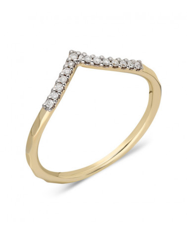 Anillo Tip 0,08 | Diamantes - Joyeria - Anillo de oro con diamantes