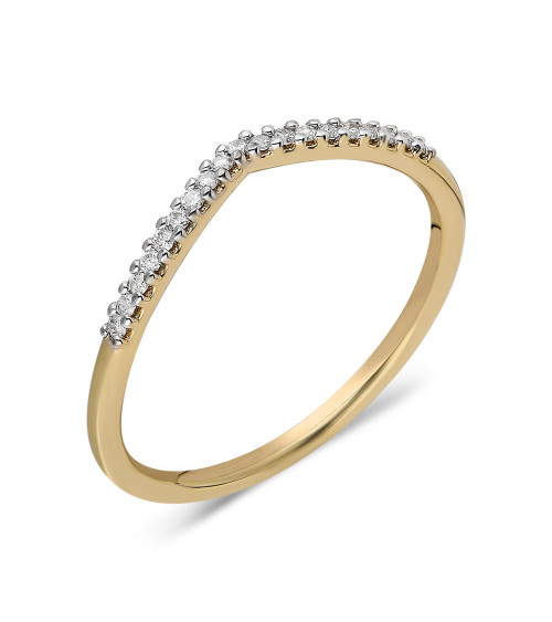 Anillo Ersa 0,09 | Diamantes - Joyeria - Anillo de oro con diamantes