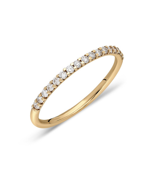 Anillo Lyra 0,22 | Diamantes - Joyeria - Anillo de oro eternity con diamantes