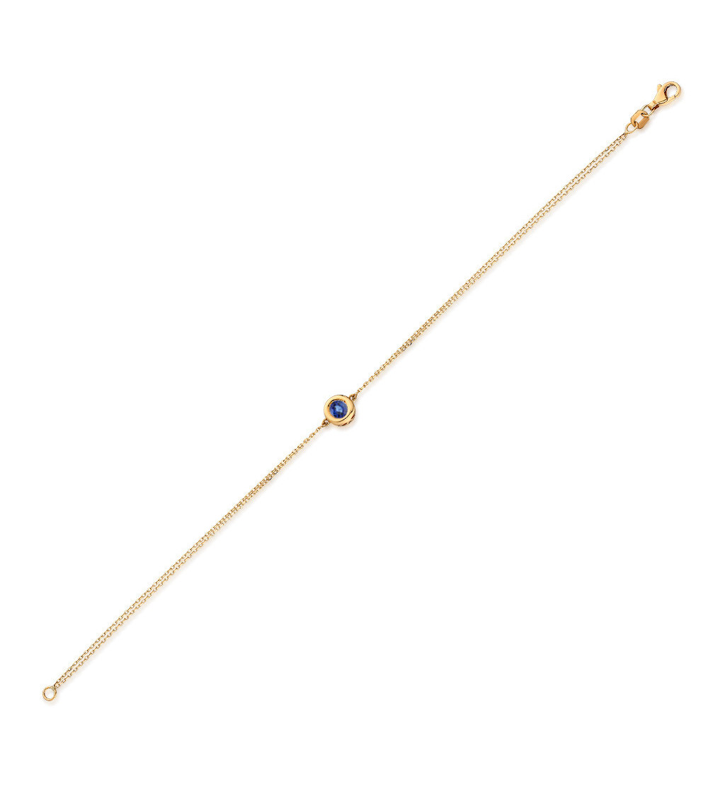 Pulsera Naos Blue 0,20 | Zafiros - Joyeria - Pulsera de oro con un zafiro