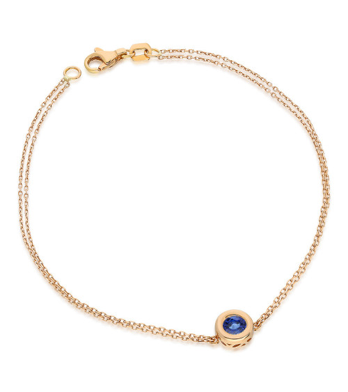 Pulsera Naos Blue 0,20 | Zafiros - Joyeria - Pulsera de oro con un zafiro