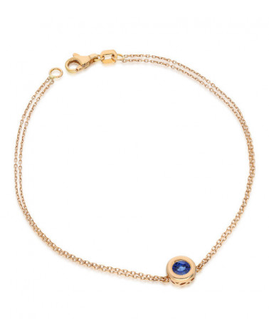 Pulsera Naos Blue 0,20 | Zafiros - Joyeria - Pulsera de oro con un zafiro