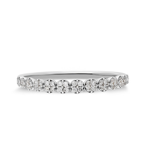 Anillo Helena 0,21 | Diamantes - Joyeria - Anillo de oro blanco eternity con diamantes