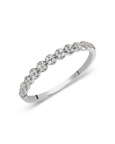 Anillo Helena 0,21 | Diamantes - Joyeria - Anillo de oro blanco eternity con diamantes