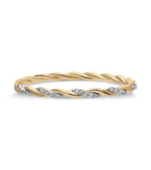 Anillo Umbriel 0,04 | Diamantes - Joyeria - Anillo de oro amarillo y blanco con diamantes