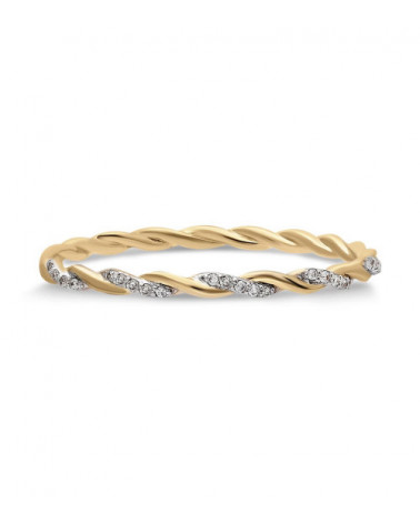 Anillo Umbriel 0,04 | Diamantes - Joyeria - Anillo de oro amarillo y blanco con diamantes