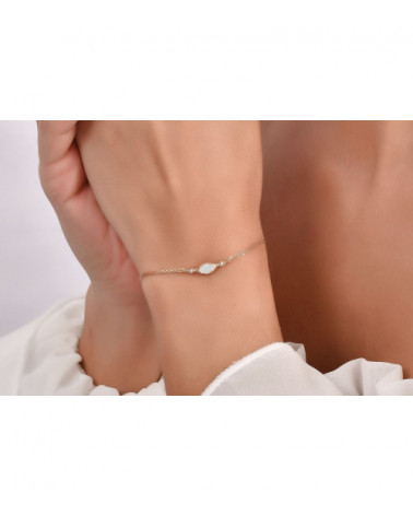 Comprar pulsera de oro rosa económica con diamantes | Staring