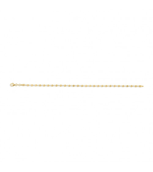 Comprar pulsera de oro amarillo económica con diamantes | Staring