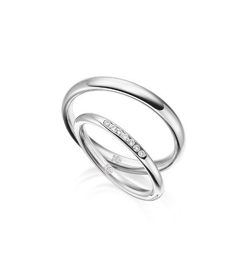 Finos anillos de boda de Platino al mejor precio con certificado.