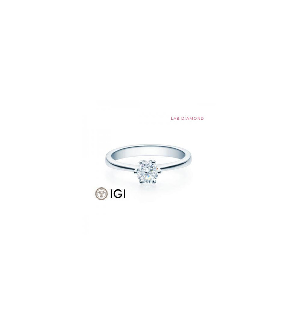 Anillo diamante online sintetico