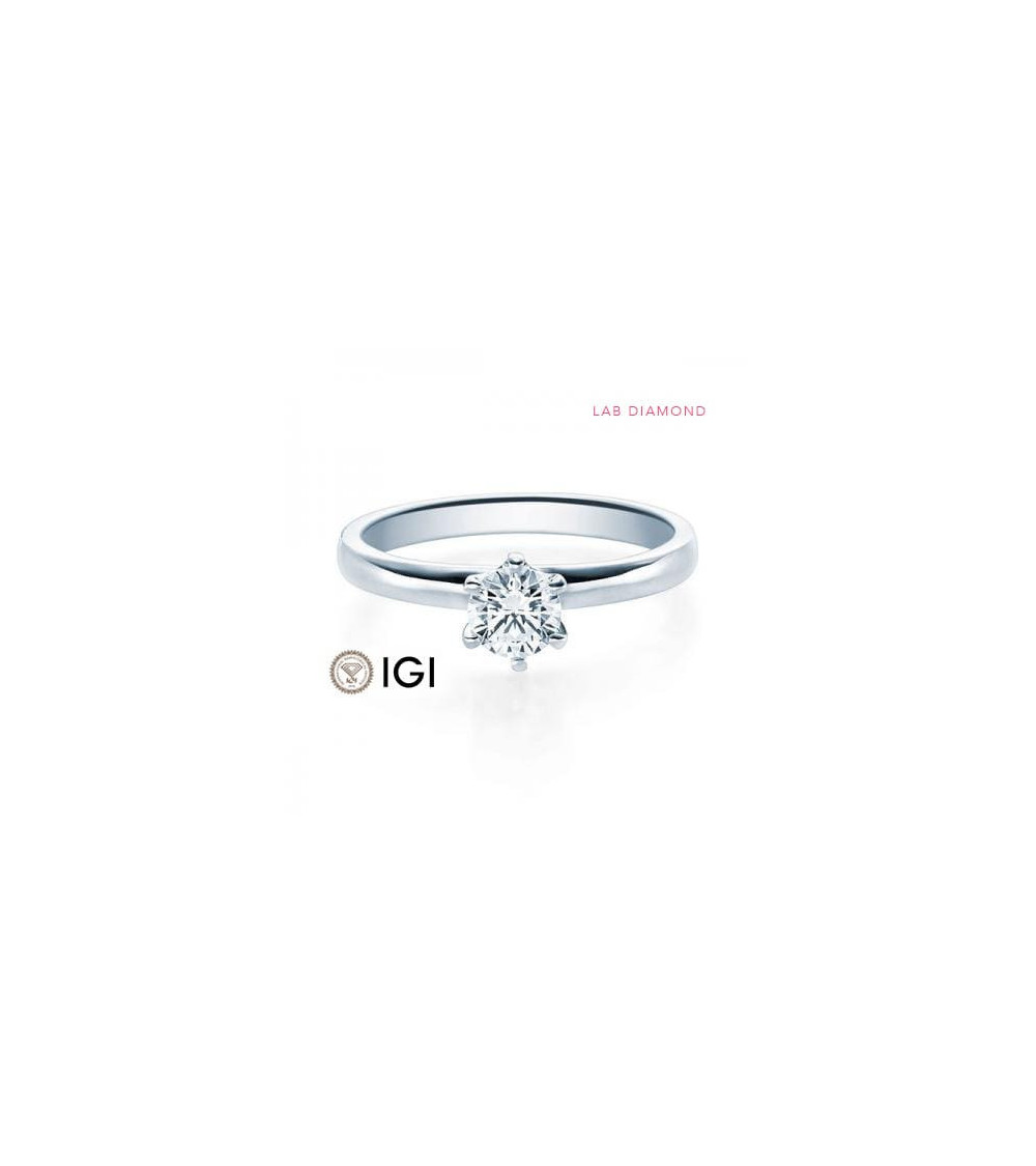 Anillo de pedida con diamante artificial en Barcelona | Staring