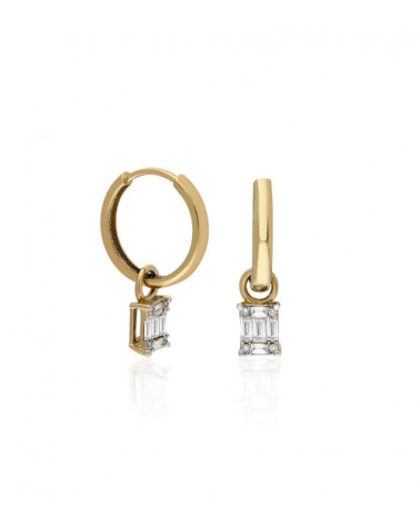 Pendientes de oro de 18 quilates con diamantes en Barcelona | Staring