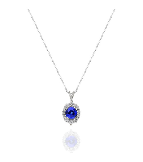 Gold necklace with diamonds and sapphires in Barcelona | Staring