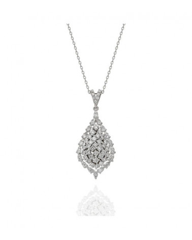 Collares de oro blanco de 18 quilates con diamantes | Staring