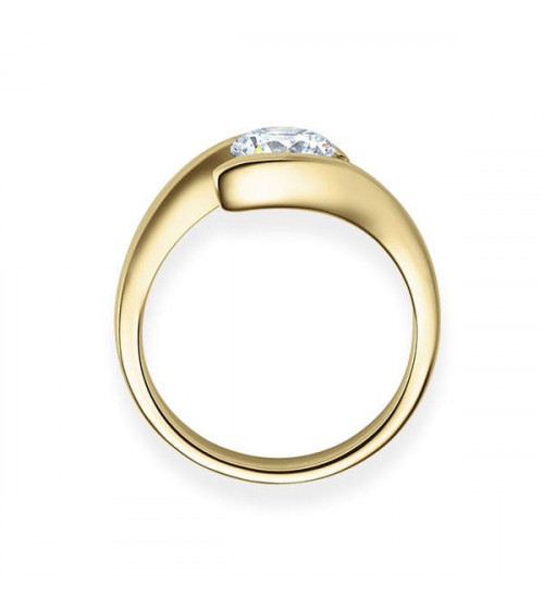 Original gold engagement ring with lab grow diamonds | Staring