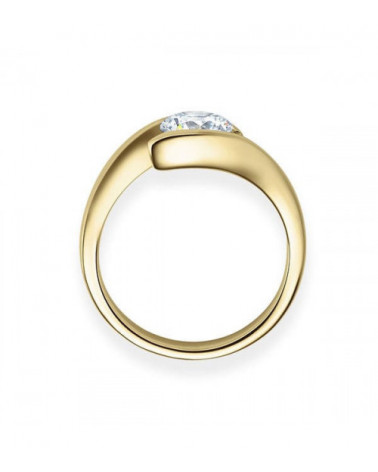 Original gold engagement ring with lab grow diamonds | Staring