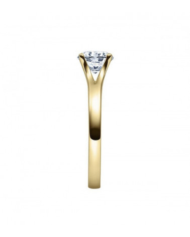 Anillo de compromiso de oro con diamante artificial | Staring