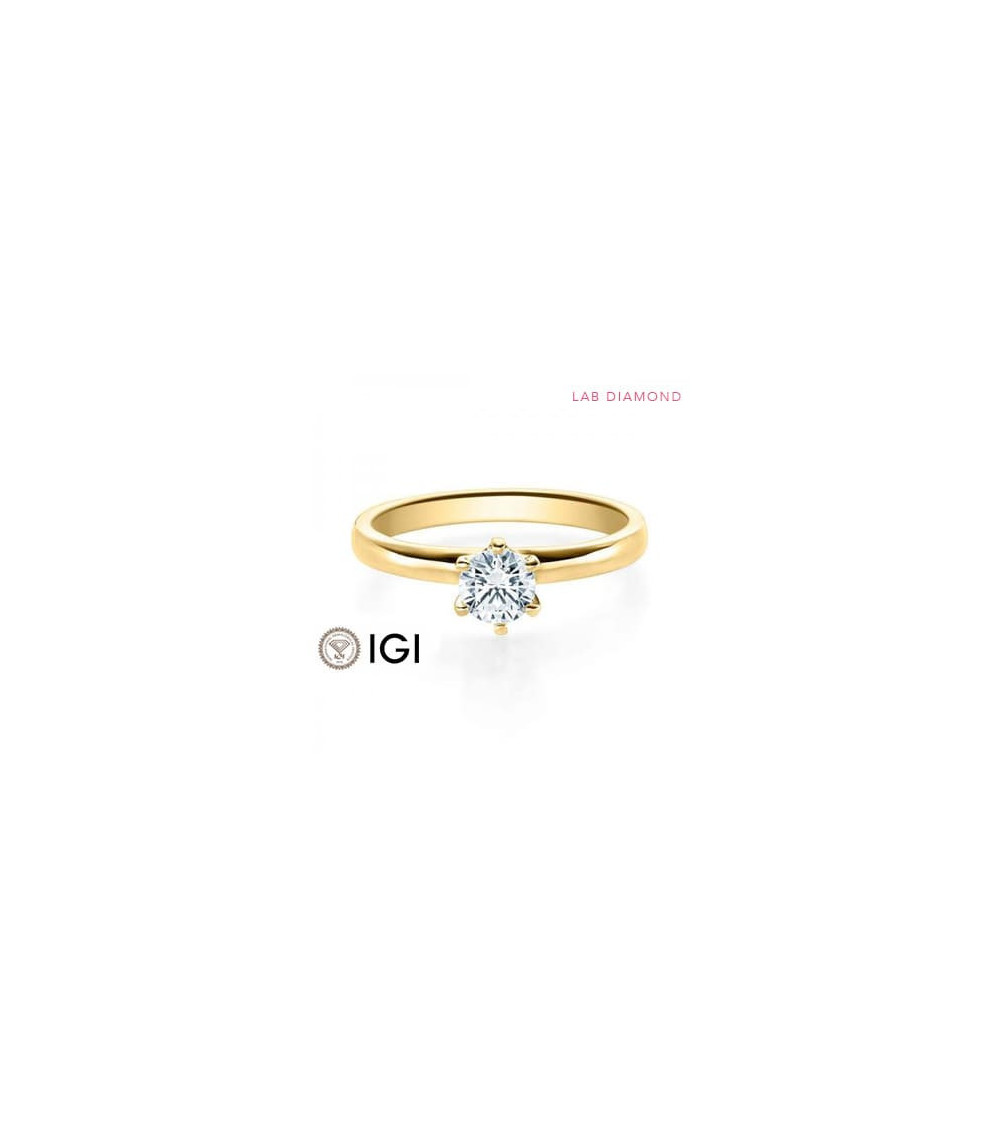 Anillo de pedida con diamante sintético en Barcelona | Staring