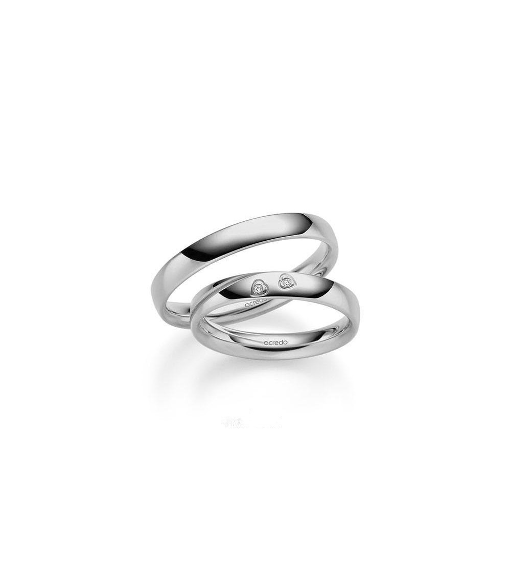 Anillos de boda originales en Tenerife de Platino  con un diamante talla brillante IStaring