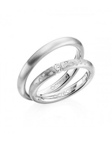 Anillos de boda firmamento en Tenerife en oro blanco I Staring