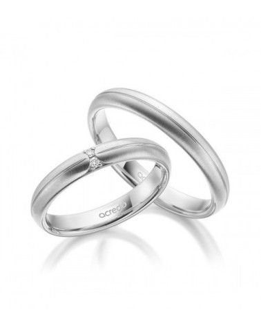 mejores anillos de boda de oro blanco de 18K en Tenerife I Staring