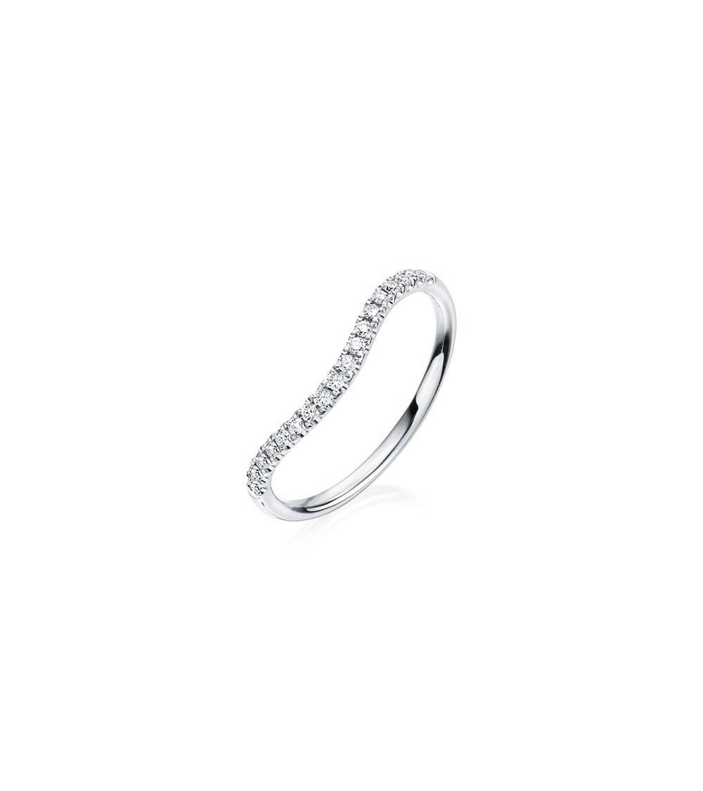 Alianza de boda para combinar con anillo de compromiso oval | Staring