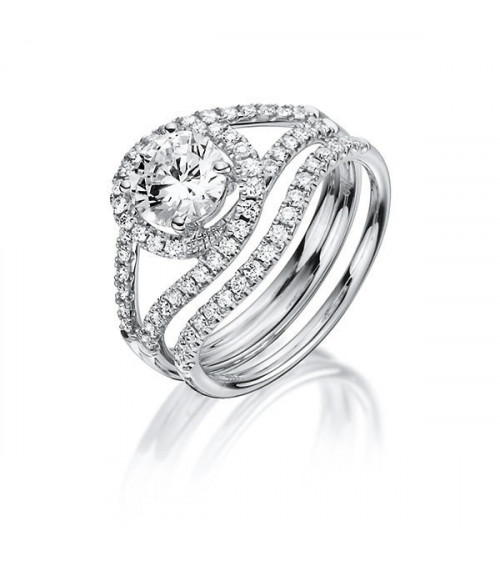 Alianza de boda para combinar con anillo de compromiso oval | Staring