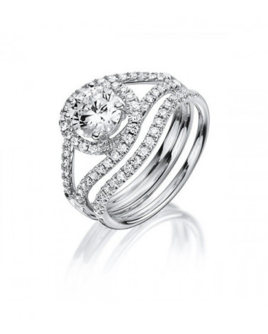 Alianza de boda para combinar con anillo de compromiso oval | Staring