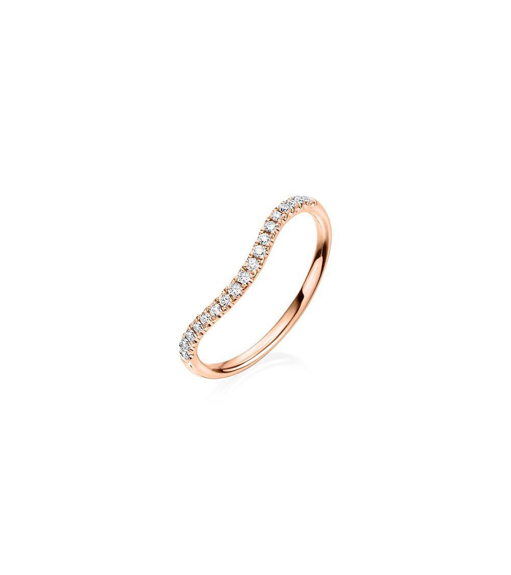 Anillo con diamantes para combinar con anillo de compromiso | Staring