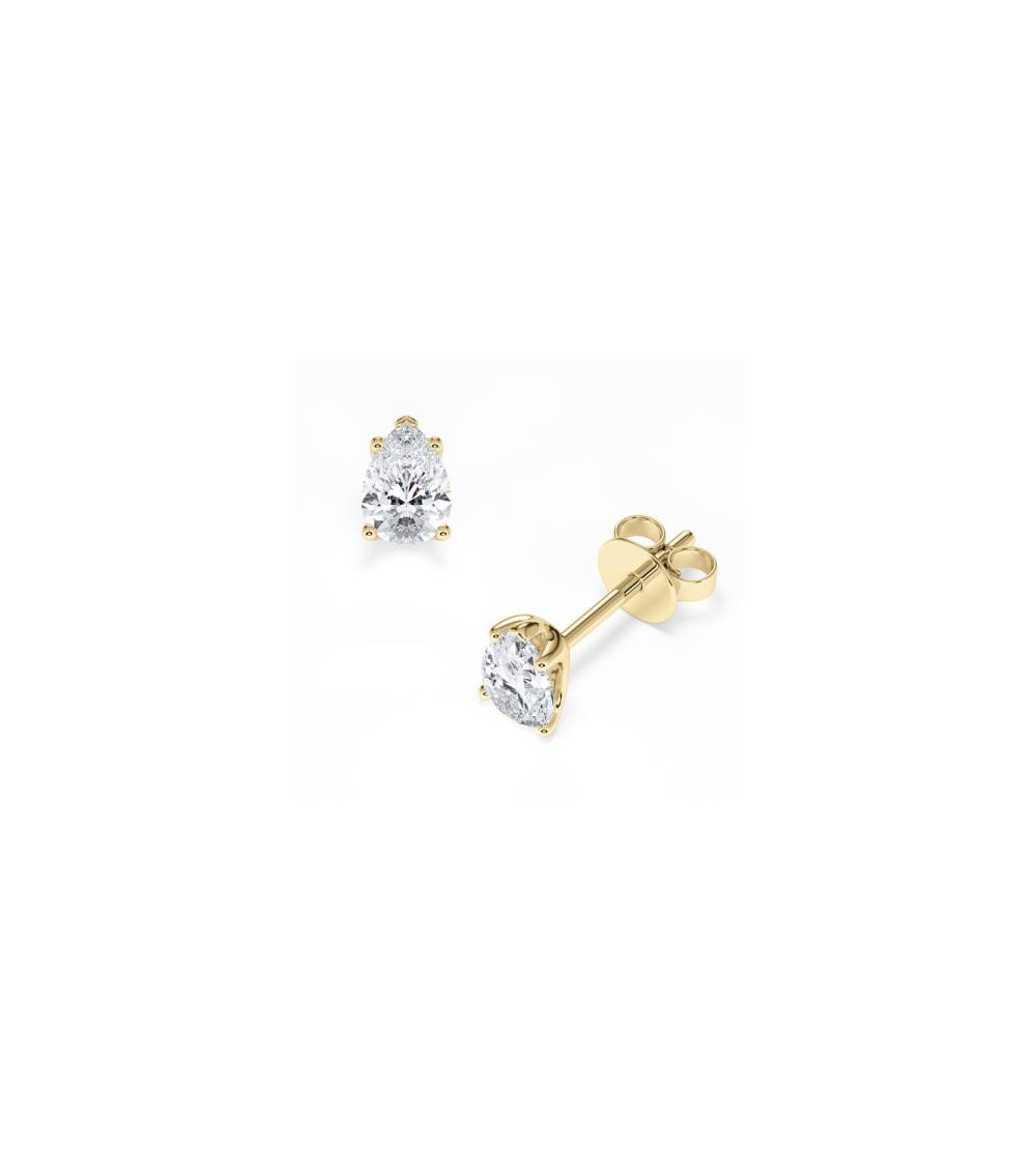 Pendientes en oro 18k o platino con diamantes laboratorio I Staring