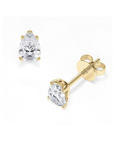 Pendientes en oro 18k o platino con diamantes laboratorio I Staring