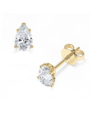 Pendientes en oro 18k o platino con diamantes laboratorio I Staring