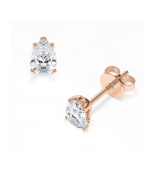 Pendientes en oro 18k o platino con diamantes laboratorio I Staring