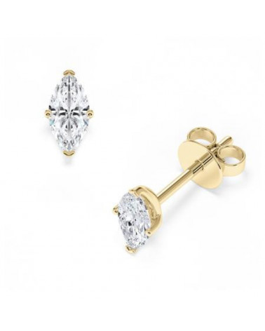 Pendientes marquesa en oro amarillo Lab Diamond I Staring