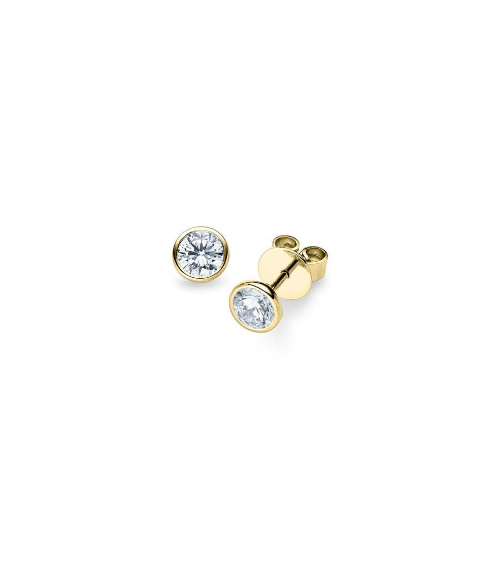 Pendientes Bezel con diamantes de laboratorio en Mallorca I Staring