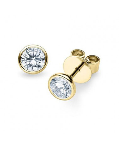 Pendientes Bezel con diamantes de laboratorio en Mallorca I Staring