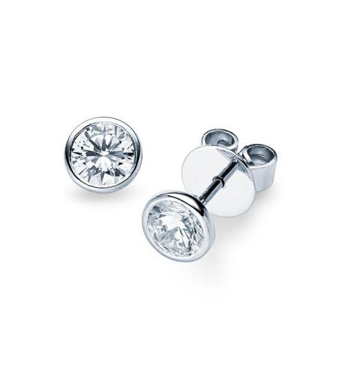 Pendientes Bezel con diamantes de laboratorio en Mallorca | Staring