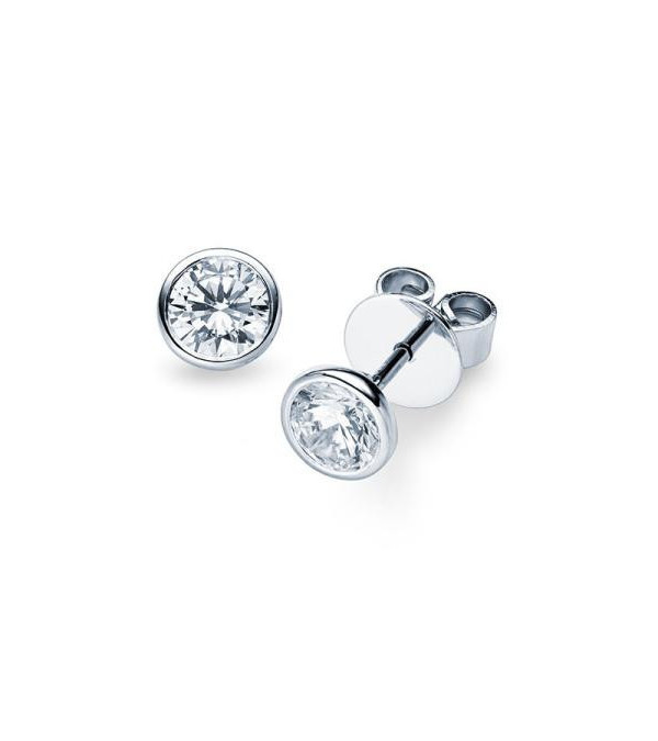 Pendientes Bezel con diamantes de laboratorio en Mallorca | Staring