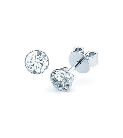 Pendientes Bezel con diamantes de laboratorio en Mallorca | Staring