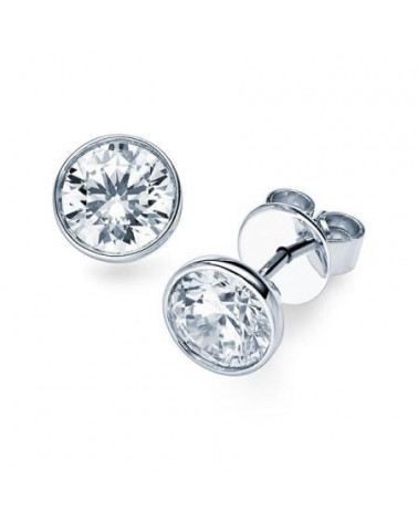 Pendientes Bezel con diamantes de laboratorio en Mallorca | Staring