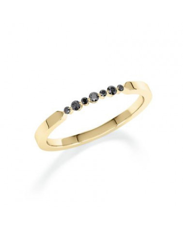 Anillo de oro con exclusivos diamantes negros | Staring