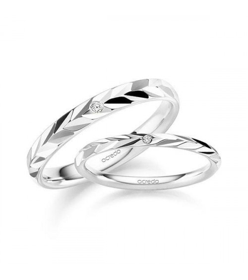 Anillos de boda firmamento en Tenerife en oro blanco I Staring