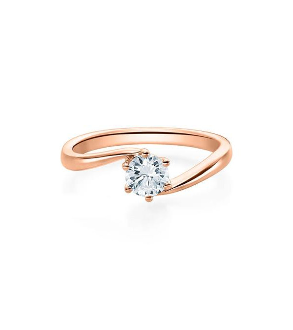 Anillo de compromiso con diamante sintético en Barcelona | Staring